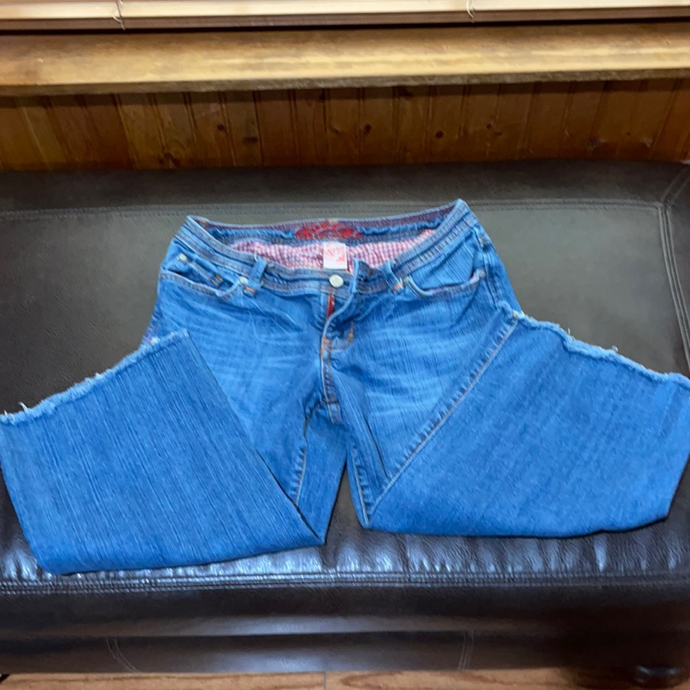 Quincy Jessica Simpson wide leg capris size 7